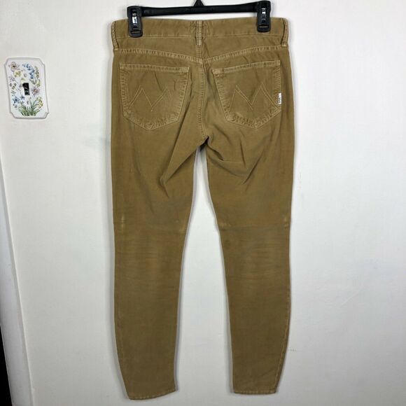 MOTHER The Looker Little Bit Country Corduroy Pants Dye-Willow Wash Women's 26 - Picture 5 of 9